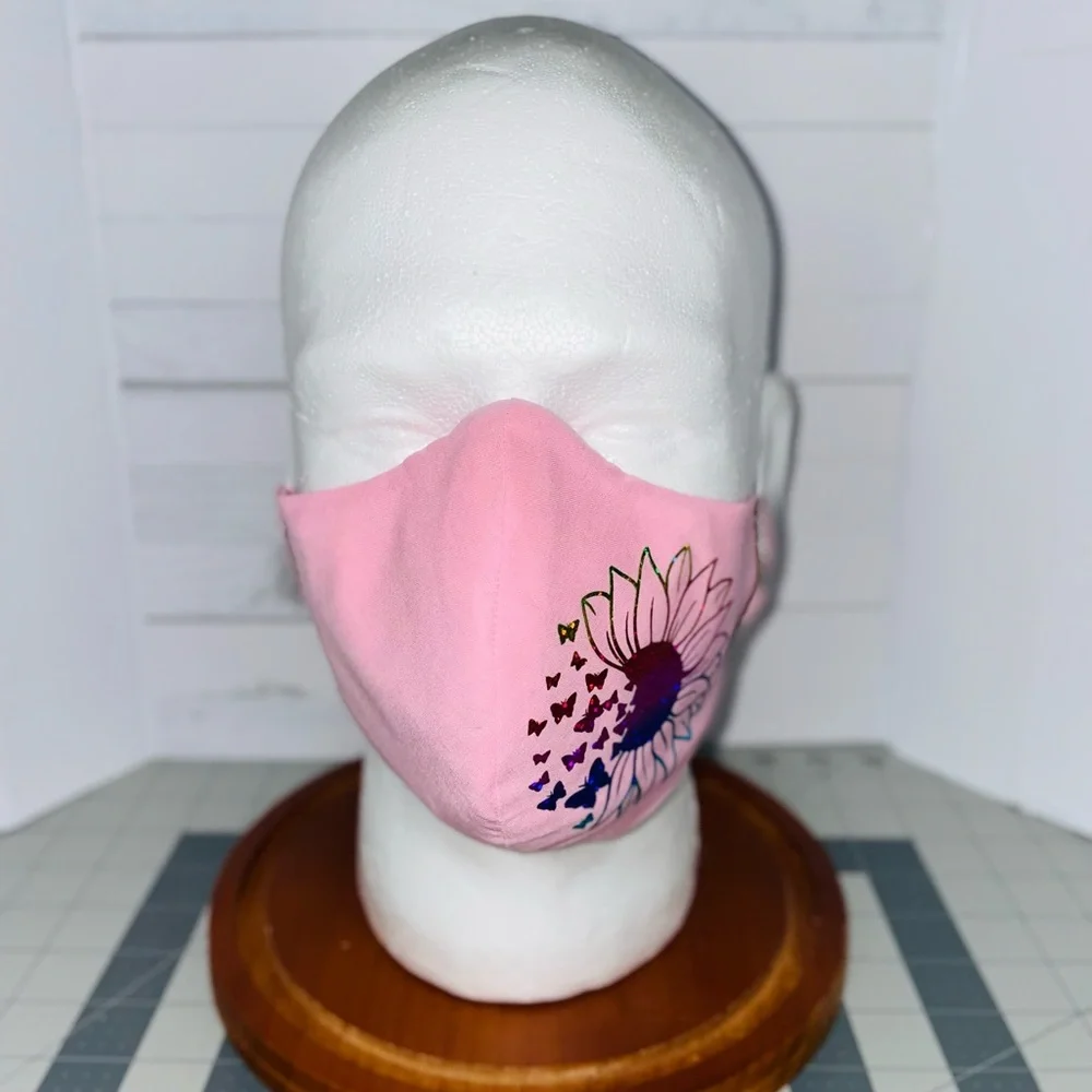 Sunflower Butterfly face mask